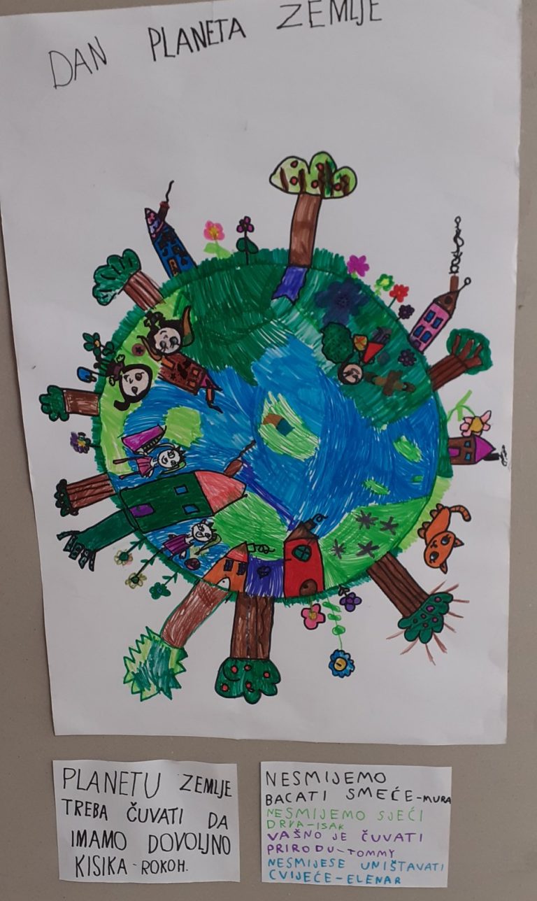 Izrada ekološkog plakata u VI. b skupini “Točkice”