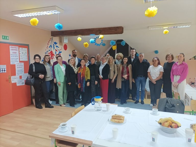 STUDIJSKI POSJET UNICEF-a I PREDSTAVNIKA U PROJEKTU “PODRŠKA PLANIRANJU I PROVEDBI EUROPSKOG JAMSTVA ZA DJECU U DRŽAVAMA KANDIDATKINJAMA ZA ČLANSTVO“  PO “PIRGO“ DJEČJEG VRTIĆA CIPELICA